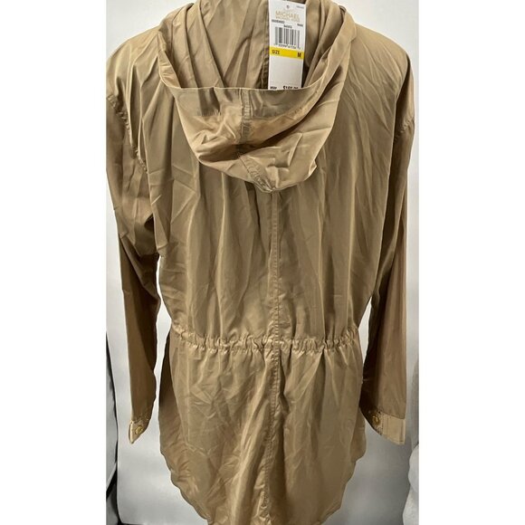 Michael Kors Women's Medium Khaki Hooded Lightweight Jacket - Picture 4 of 9